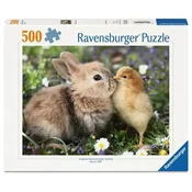Ravensburger - Puzzle Zajec in piščanec - 500 kosov
