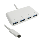 E-GREEN USB 3.1 tip C HUB 4 Port beli