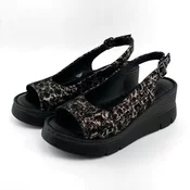 Mona Shoes Ženske sandale, Soft uložak, Kožne, Crne