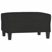 Vidaxl Stolček za noge črno 70x55x41 cm blago