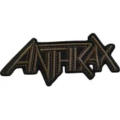 Anthrax Brown Logo Našitek za šivanje