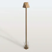 Moretti Luce LED-ulična svetilka Silva Edge, višina 100 cm, starinsko medenina, IP65 - Podeželska hiša/Rustikalna - starinski medenina