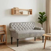 Ljubavni kauc s gumbima Svjetlosiva 120 x 65 x 78 cm