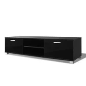 vidaXL TV omarica visok sijaj črna 140×40,3×34,7 cm