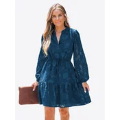 Cupshe Obleka Floral modra