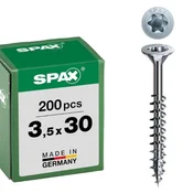 Vijak z ugr.gl. SPAX 3.5 x 30 DN, torx 20 Wirox s certifikatom,majhno pak.