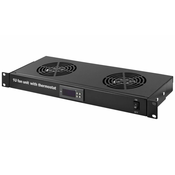 XtendLan prezračevanje za 1U pozicijo, termostat, 2 ventilatorja, globina 200 mm