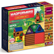 MAGFORMERS Mini Log Cabin 48 kosov