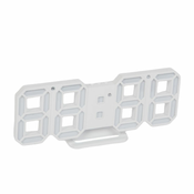 LED digitalna ura bela 24 x 9,4 x 1,7 cm