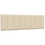 Vidaxl Blazina za vzglavje Hanko krem 160 cm blago