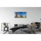 tulup.si Slika na akrilnem steklu Italija poševni stolp katedrale 100x50 cm 4 obešalnika