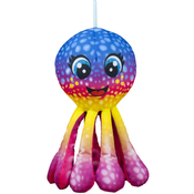 Plišana igracka Amek Toys -  Šarena hobotnica, plava, 25 ?m