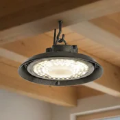 PRIOS LED-halni žarek Maikel, črn, IP65, Highbay - črna, prosojna - Kovina