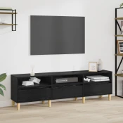 vidaXL TV omarica Črni hrast 150 x 30 x 45 cm Konstruiran les