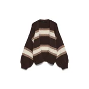 VERO MODA Pletena jopa VMMAYBE svetlo bež/temno bež/temno rjava
