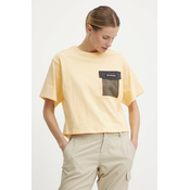 Pamucna majica Columbia Painted Peak za žene, boja: žuta, 2074491
