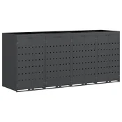 Skladištenje kanti za 4 kante Antracit 272 x 77,5 x 121,5 cm