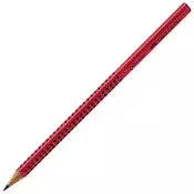 Grafitni svinčnik Faber-Castell Grip, rdeč