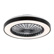 Rabalux Plafonjera sa ventilatorom Dalfon2, 40W, 48cm, 3000-6000K, Crna
