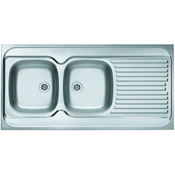 NERJAVNO pomivalno korito ALVEUS CLASSIC 100, LEVI, SATIN 1200X600 MM