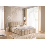 Dvižna postelja Micandi – 160x200 cm, velur Salvador (Agmamito) 02