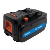 TELIT POWER Baterija li-lon EY9L54B zapanasonic rucne alate, 18 V, 3000 mAh, Crna