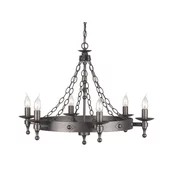 Elstead WR6-GRAPHITE - Luster na lancu WARWICK 6xE14/60W/230V