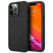 Mercedes-AMG usnjen ovitek za iPhone 14 Pro (6,1) - Črn
