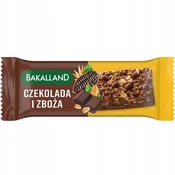 BAKALLAND žitna ploščica s koščki čokolade, 40g müsli ploščica
