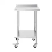 VEVOR Delovna miza 610x610x10056 mm nastavljiva višina kovina srebrna