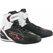 Alpinestars Faster-3 Shoes Black/White/Red 43 Motoristični čevlji
