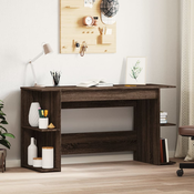 vidaXL Radni stol smeđa boja hrasta 140 x 50 x 75 cm konstruirano drvo