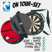 Tarča za pikado iz sisala UNICORN On Tour Board Set