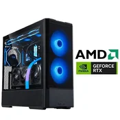 Računalo INSTAR StormCraft, AMD Ryzen 5 7600X up to 5.3GHz, Vodeno hlađenje, 16GB DDR5, 1TB NVMe SSD, NVIDIA GeForce RTX5060 8GB, No ODD, Win 11, 5 god jamstvo 7600X-STO-SSD1TB-5060