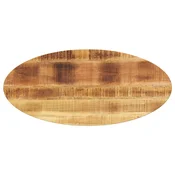 Vidaxl Mizna plošča 110x40x2,5 cm ovalna trden mangov les