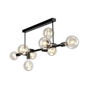 Luster na štangu ASTRID 8xE27/60W/230V crni