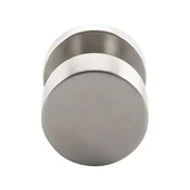 Ploski vratni gumb zunanji z rozeto inox mat
