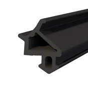 DQPP - Fensterdichtung - S-1530 - 1 m - alle PVC Fenster Gummidichtug - , Črna - Zugluftstopper Profildichtung - Gummidichtug Dichtband Kunststofffensterdichtungen