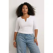 Trendyol Curve Ženska bluza Tbbss26Af00044, Krem