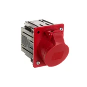 shumee Kotna vtičnica 16A 5P 400V rdeča IP44 /z ohišjem/ 415-6p