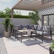 Ambia Garden LOUNGE GARNITURA tkanina akacija masivno aluminij