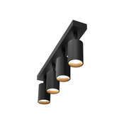 Green tech LED spot svetiljka gu10 x4 crna ( zara-4 )