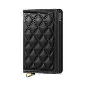 Usnjena denarnica Secrid črna barva, SEd-Black