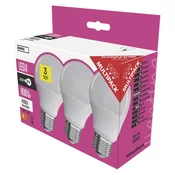 EMOS General 3x LED ŽÁROVKA CLASSIC A60 8,5W (60W) E27 NEUTRÁLNÍ BÍLÁ