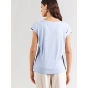 Vero Moda Majica Filli 10247666 Svetlo modra Relaxed Fit