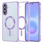 Ovitek Techsuit Luxury Crystal MagSafe za Samsung Galaxy A57 - svetlo vijoličen
