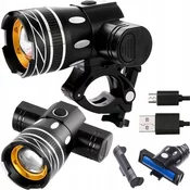 Korbi Sprednja kolesarska luč 1500LM, USB