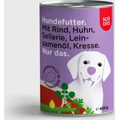 NUR DAS Pasja hrana - govedina in zelena - 400 g