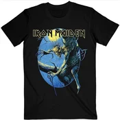 Iron Maiden Majica Fear of the Dark Oval Eddie Moon Unisex Black XL