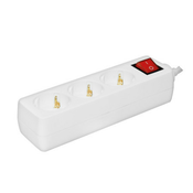 Razvodnik sa 3 mesta 1,5m 1.0mm2 + prekidac ( NV3K/WH-P )